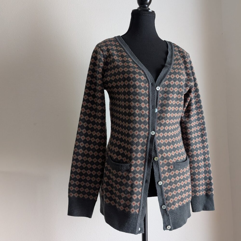 Geometric Print Cardigan